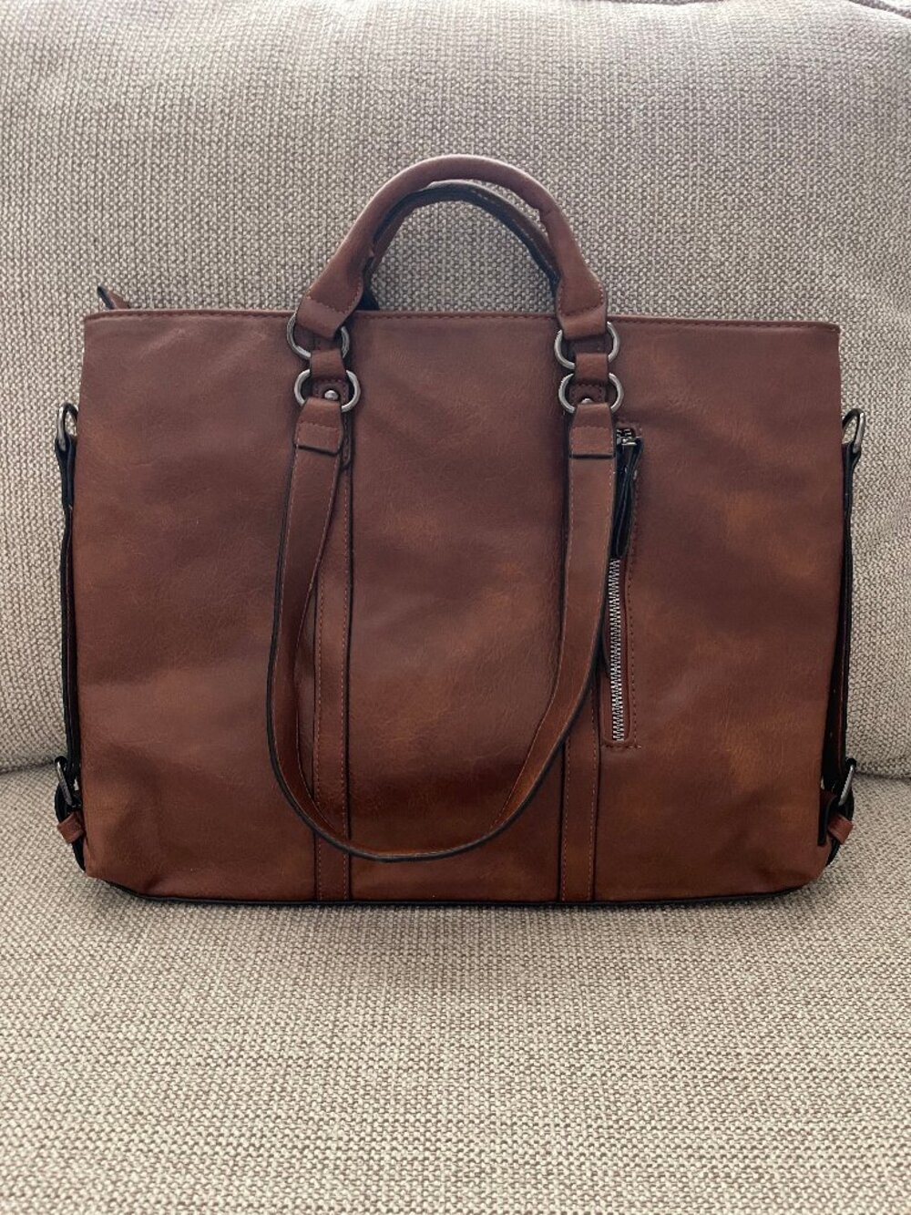 Brown Leather Shoulder Tote/Satchel/Briefcase